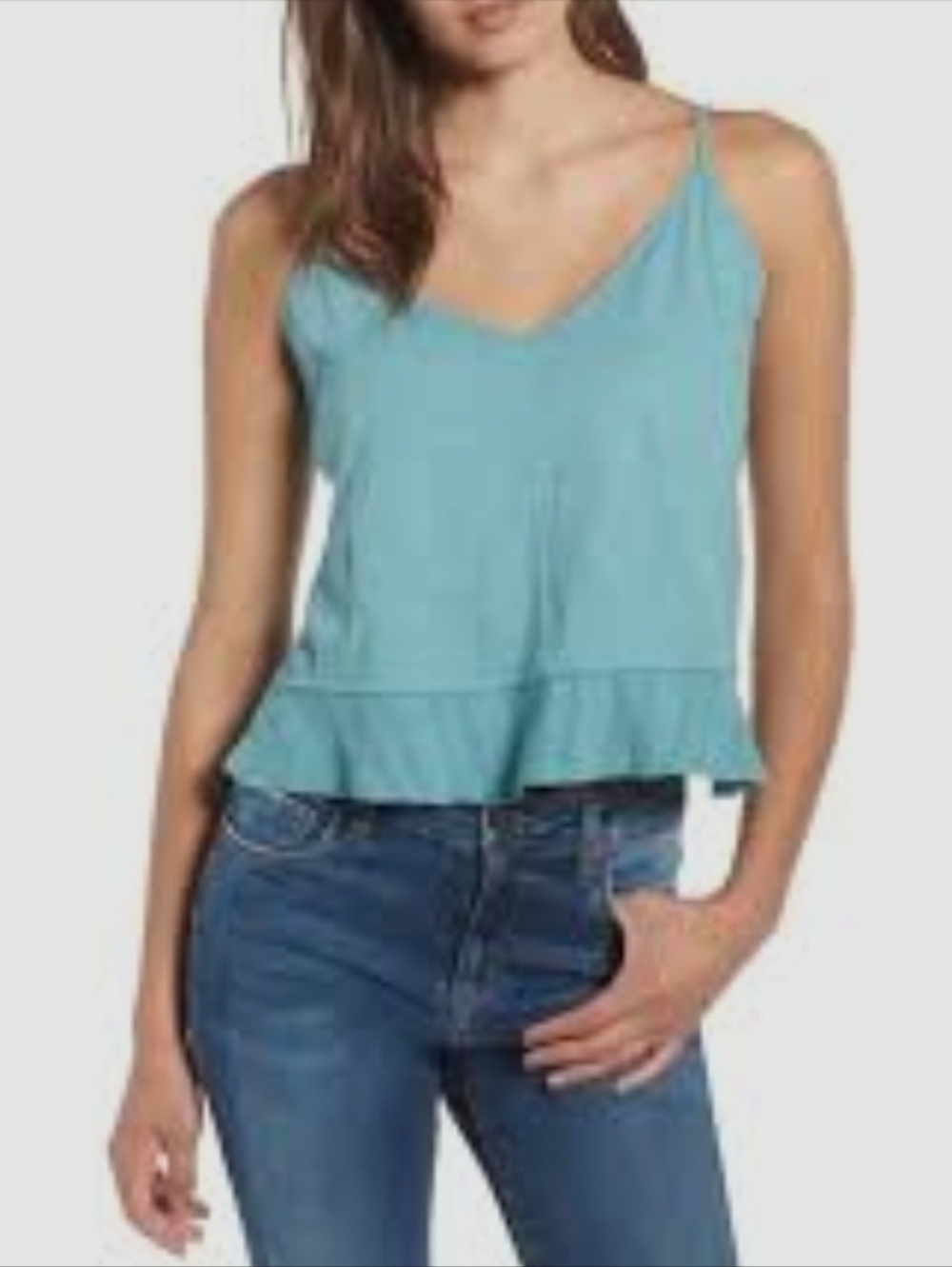 🦄Ten Sixty Sherman Spaghetti Strap Teal top